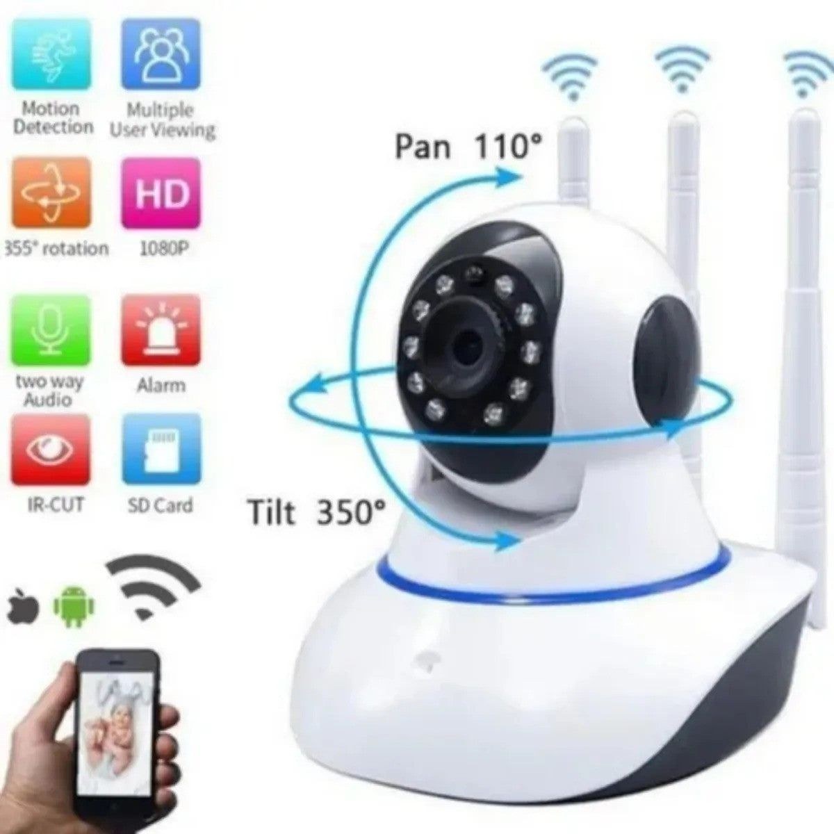 Cámara Robótica WiFi con Visión Nocturna