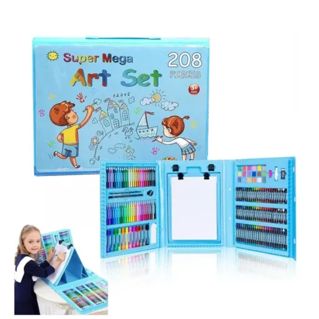 Set De Arte Para Niños 208 Piezas Portát
