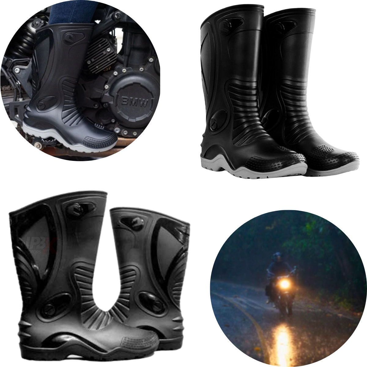 Botas Impermeables de Caucho para Moto