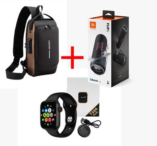 Bolso Antirrobo+ ParlantFlip6+ RelojT500