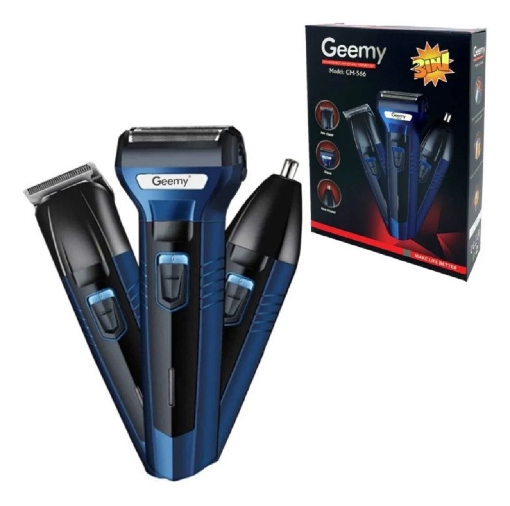 Máquina Afeitadora 3 en 1 con Cabezales Intercambiables
