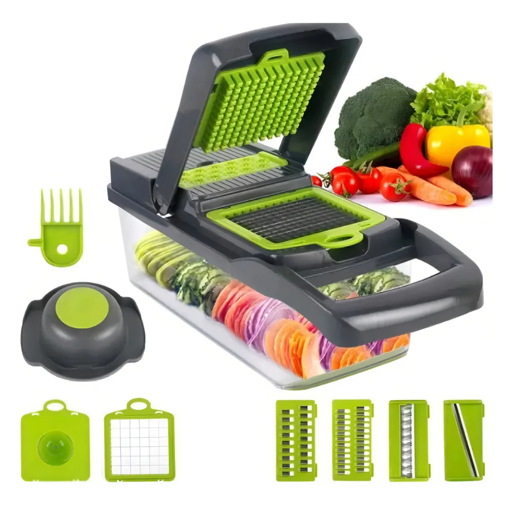 Picador Verduras Mandolina 14 en 1 Acero