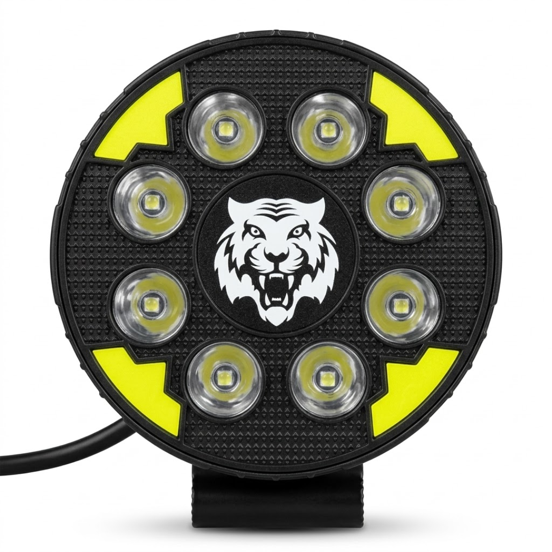 Exploradora LED Redonda 8 Luces con Luz de Color