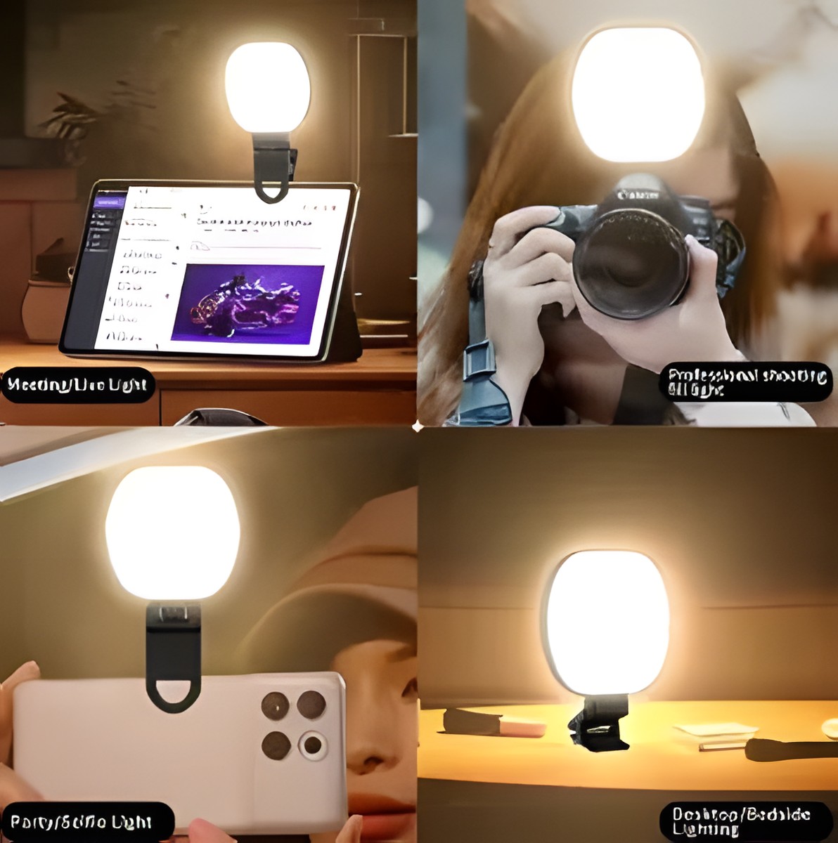Lámpara Selfie con Soporte para Celular