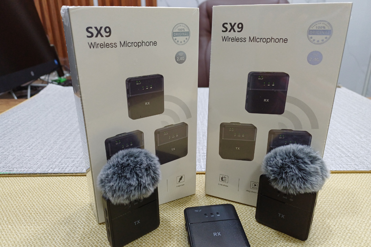 Micrófono Dual Solapa SX9 2 en 1