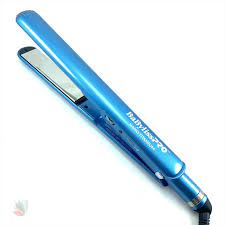 plancha para el cabello delgada azul