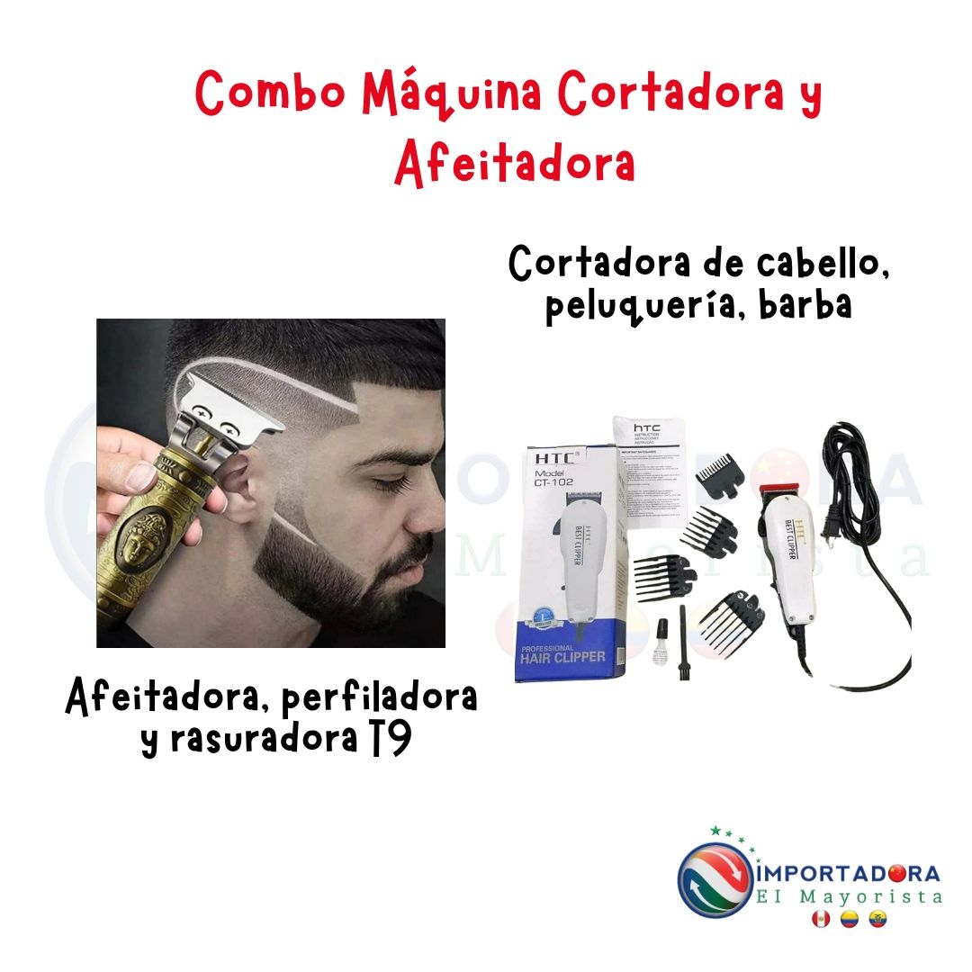 Combo Máquina Cortadora y Afeitadora