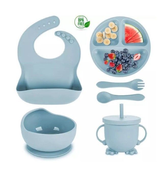 Set vajilla silicona para bebes