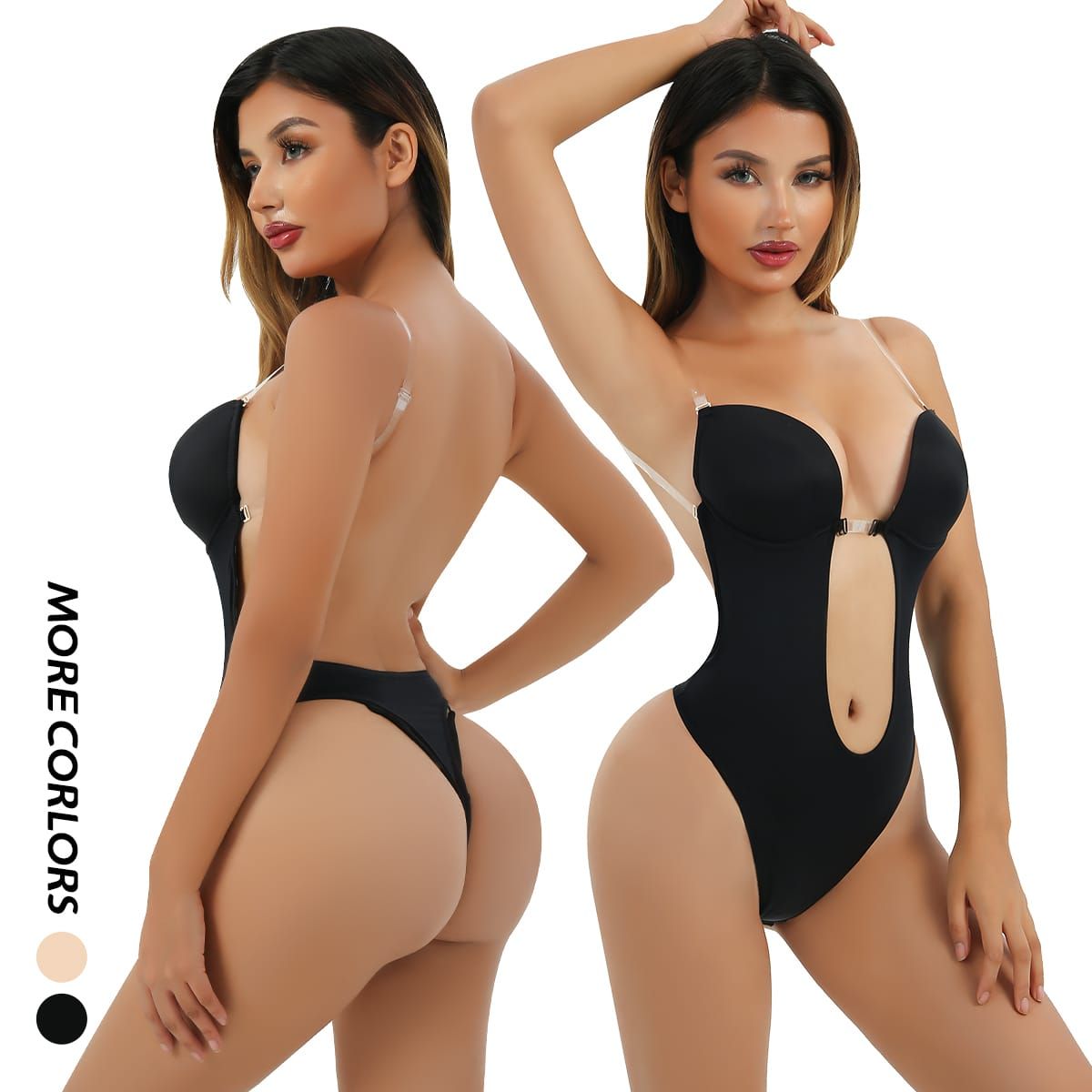 Body con escote profundo