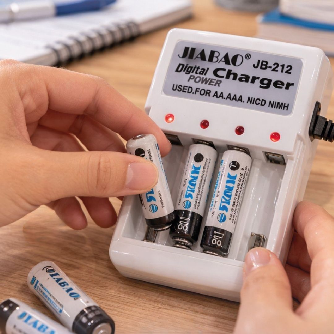 Cargador Recargable para Pilas AA