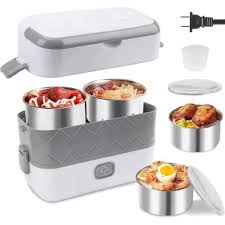 Lonchera Eléctrica De 2 Pisos Y 4 divsio