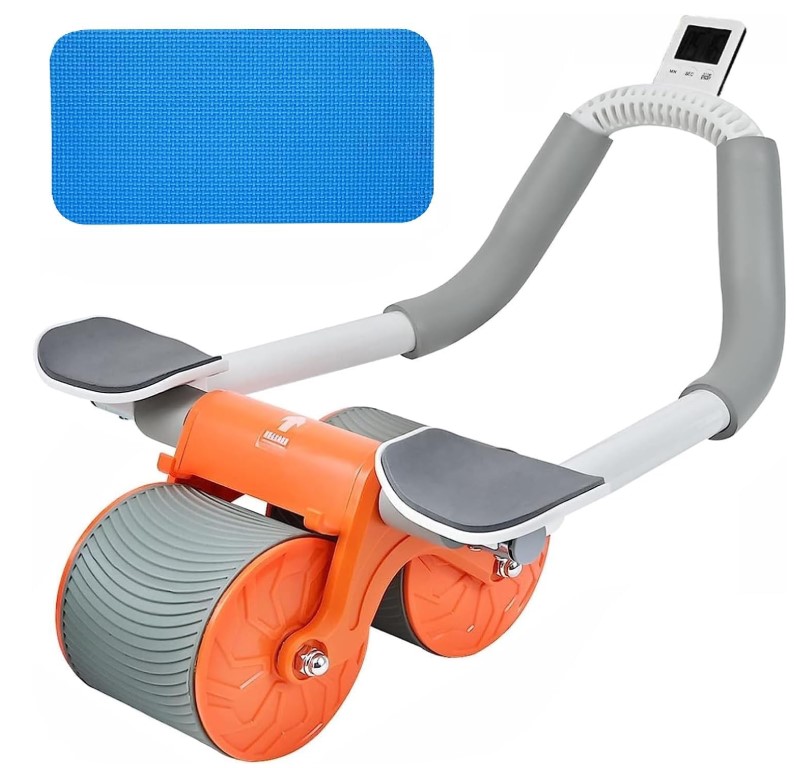 Rueda Abdominal con Soporte de Codos y Temporizador