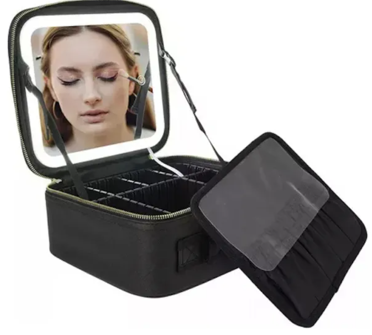 Estuche De maquillaje con luz y espejo