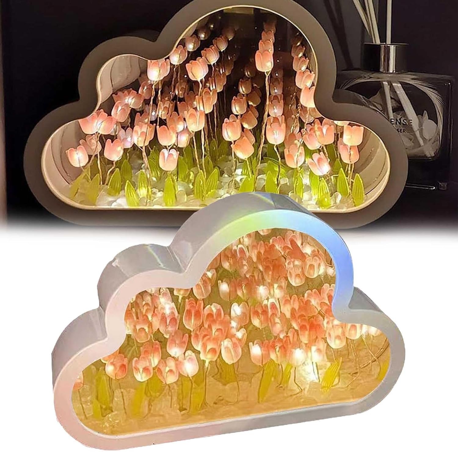 Lámpara Espejo Nube de Tulipanes