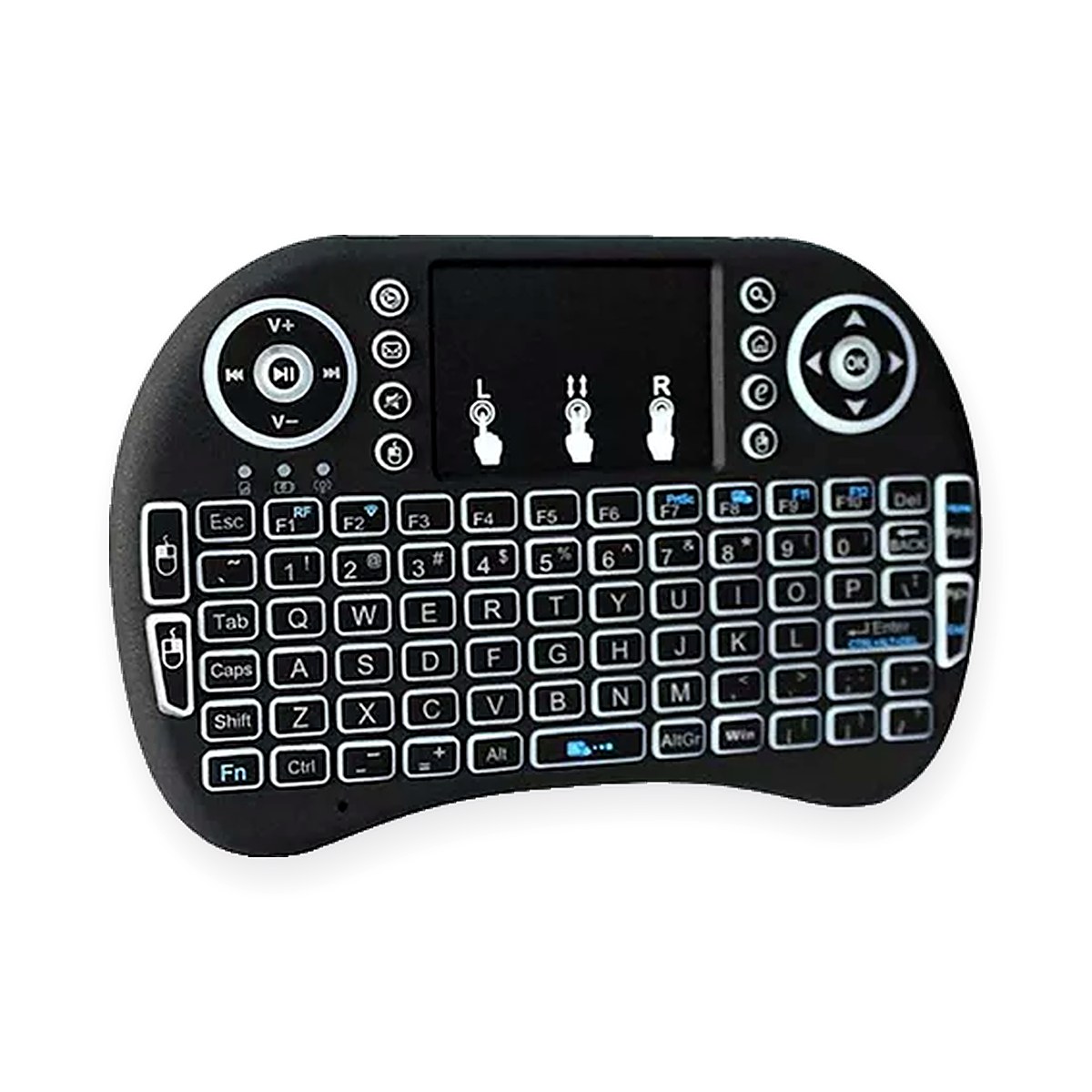 Mini Teclado Inalámbrico con Luz LED
