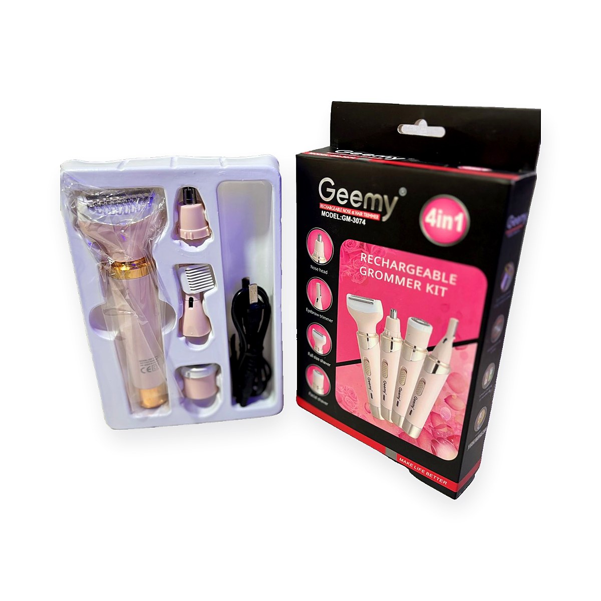 Depiladora Facial Corporal 4 en 1 Recarg